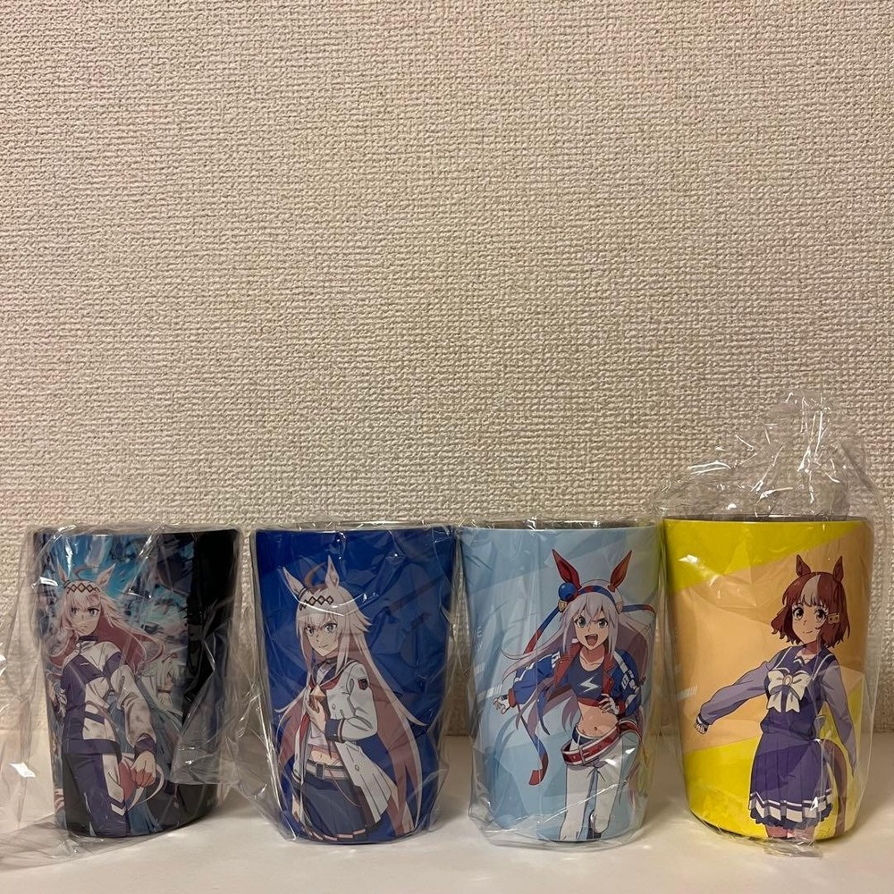 Uma Musume Cinderella Gray Vacuum Insulated Cup Coffee Tumbler 4 Set Bundle