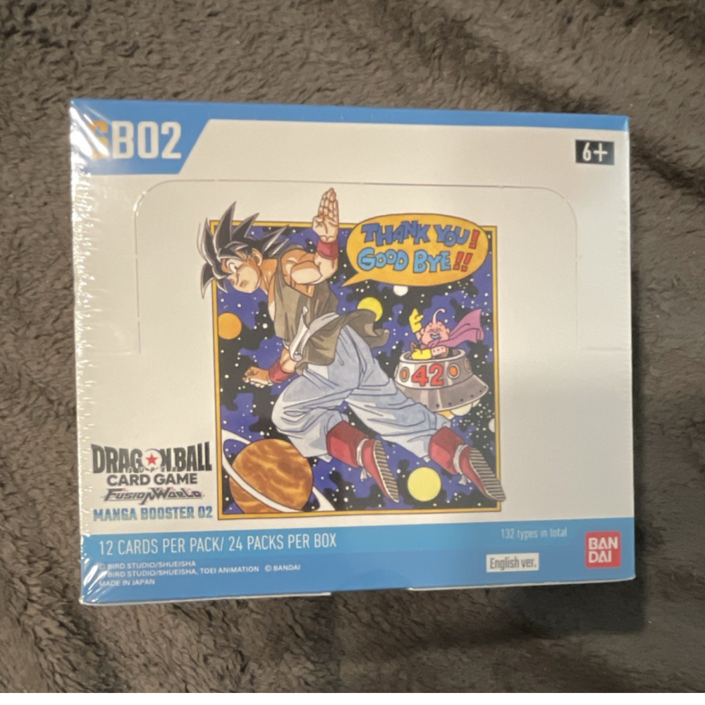 Bandai Dragon Ball Super Fusion World SB02 Manga Booster 02 Box English