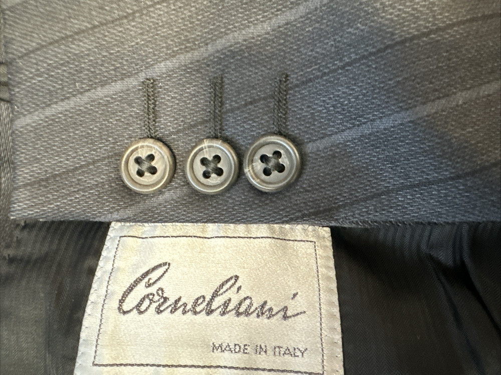 CORNELIANI Blue  Virgin Wool Blazer Sport Coat Jacket  IT 48 / US 38 R w/defect