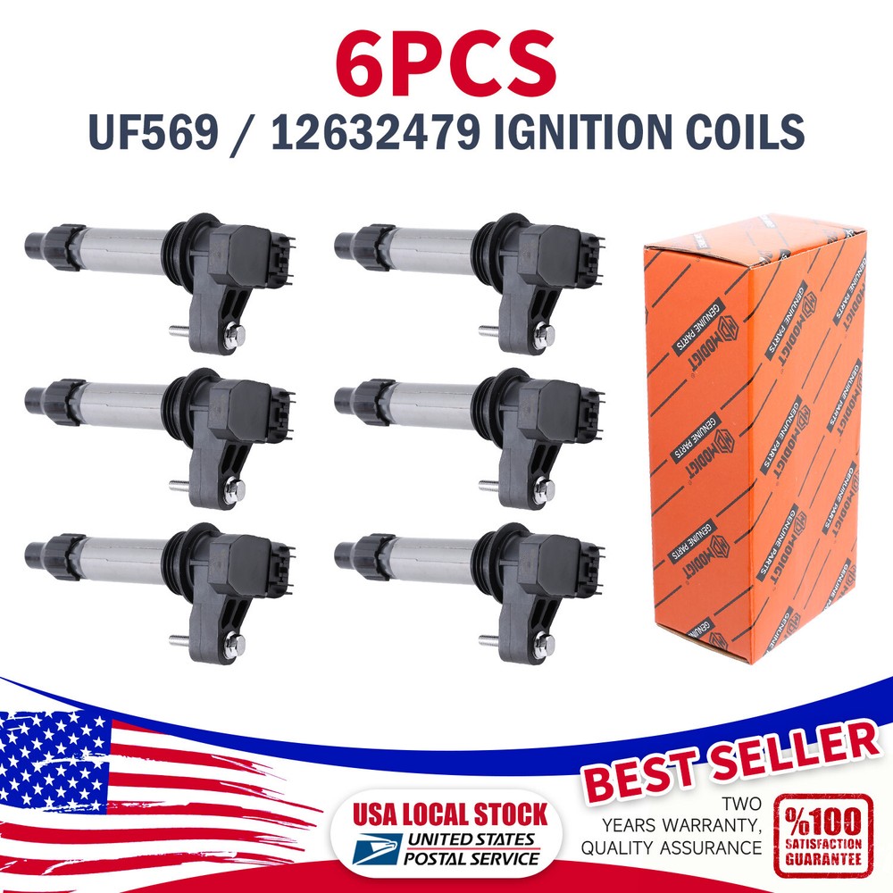 High Performance Ignition Coils D515C for Chevy GMC BSC1555 GN10494 UF569 6-Pack