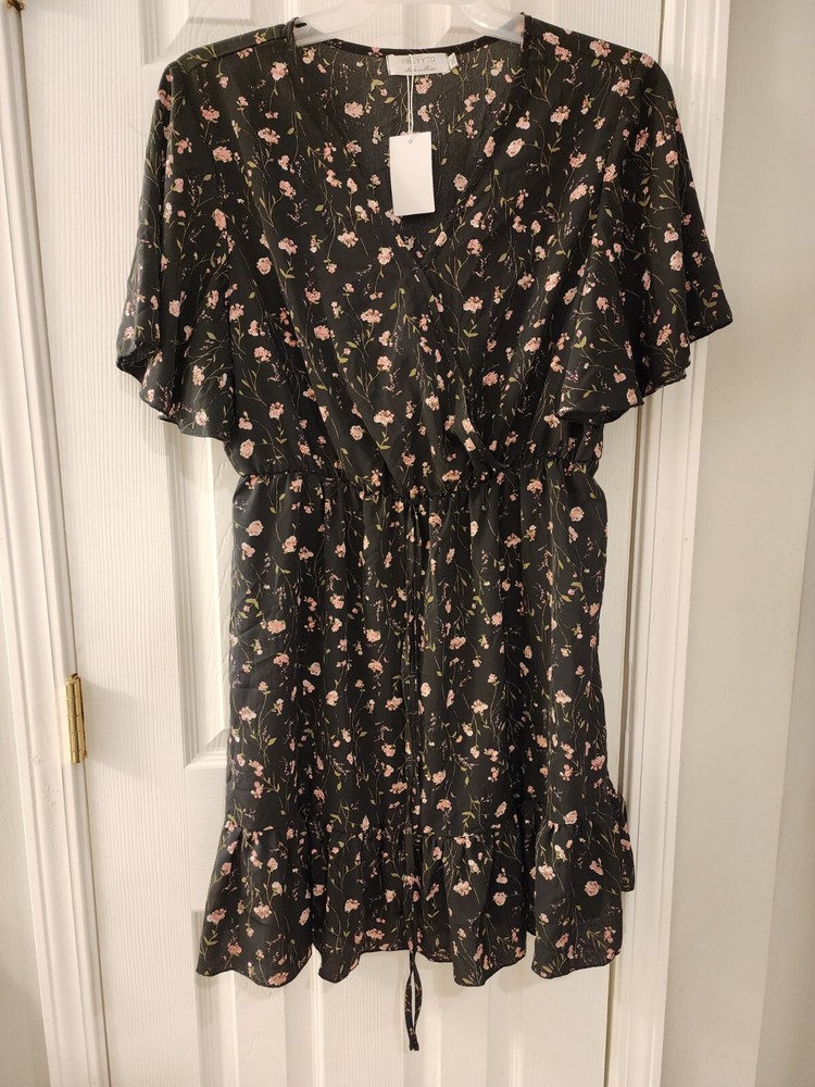 HBEYYTO Flower Print Dress  Size 1X Womens