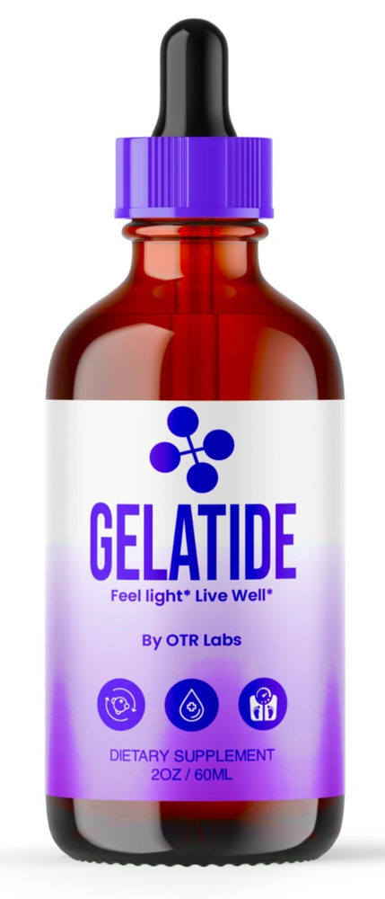 Gelatide Drops, Official Gelatide Weight Loss Support Drops (1 Pack 30 Servings)