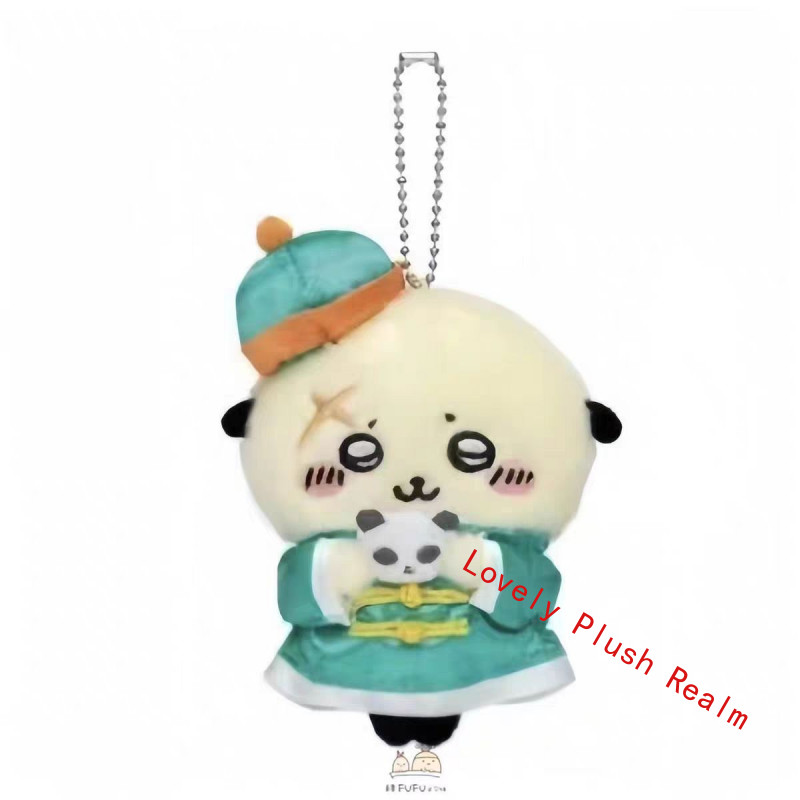 Cute Chiikawa China Hotel Cuisine Rakko Plush Doll For Bag Keychain Pendant New