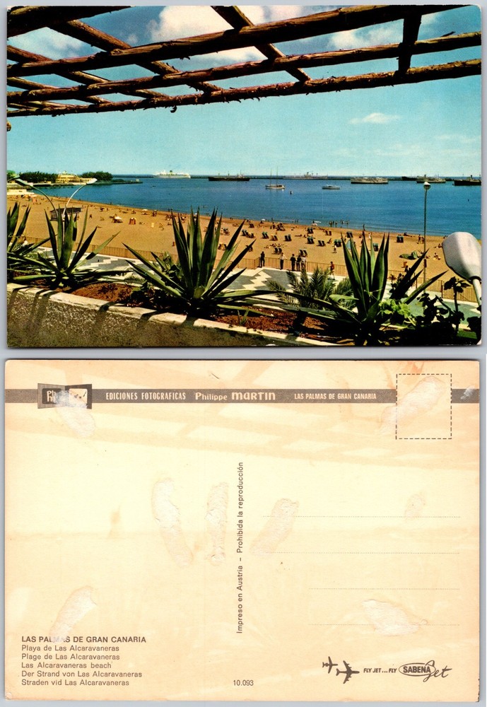 Continental Playa De Las Alcaravaneras Postcard