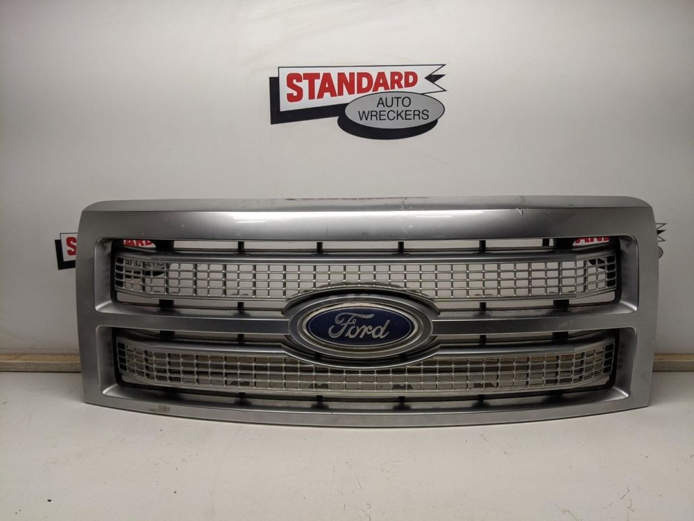 Grille Upper Hood Mounted Satin Surround Fits 09-12 FORD F150 PICKUP 1430900