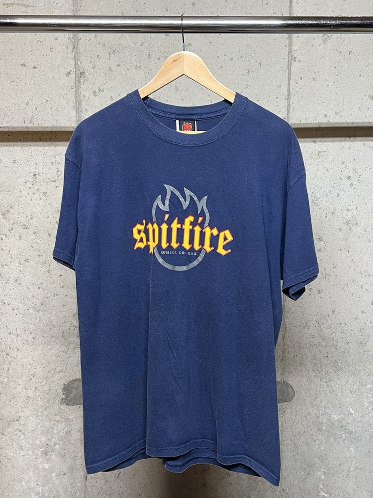 Early 2000s Spitfire Wheels T-Shirt Navy Men's Large 21x29.5
