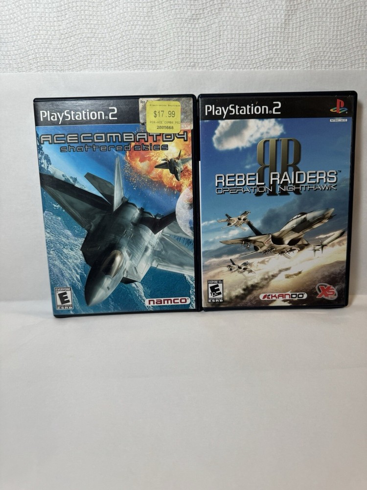 Ace Combat 4: Shattered Skies & Rebel Raiders Operation Nighthawk CIB PS2 Bundle-image