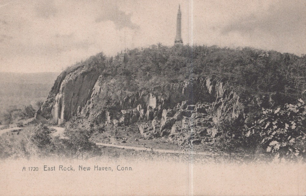 East Rock, New Haven, CT 1908 Rotograph Postcard