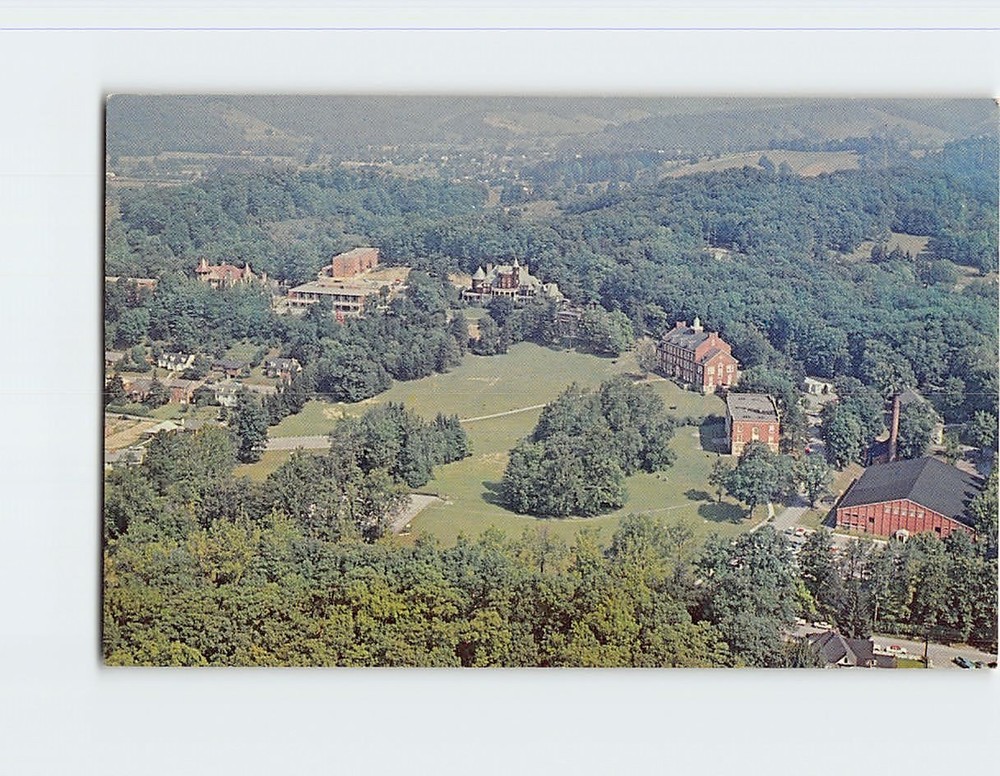Postcard Aerial View Davis & Elkins College Elkins West Virginia USA