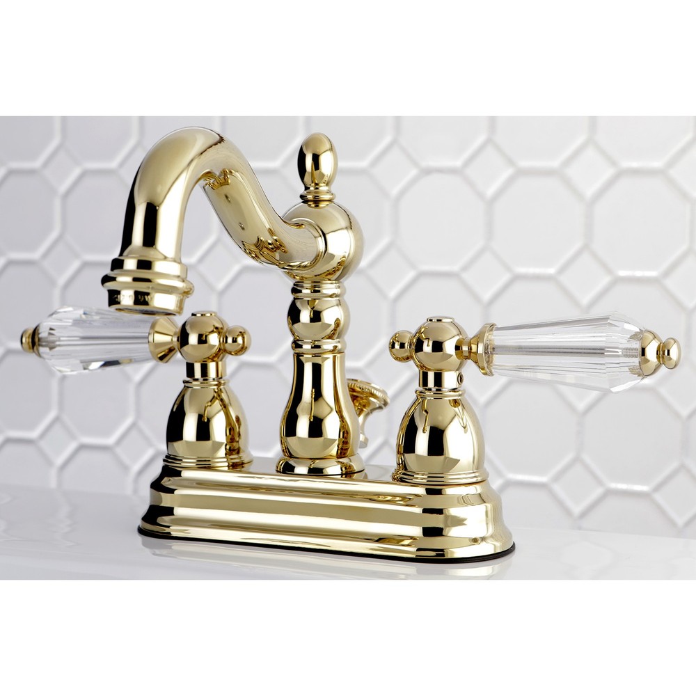 Kingston Brass Wilshire Standard Centerset Bathroom Faucet with Drain Assembly