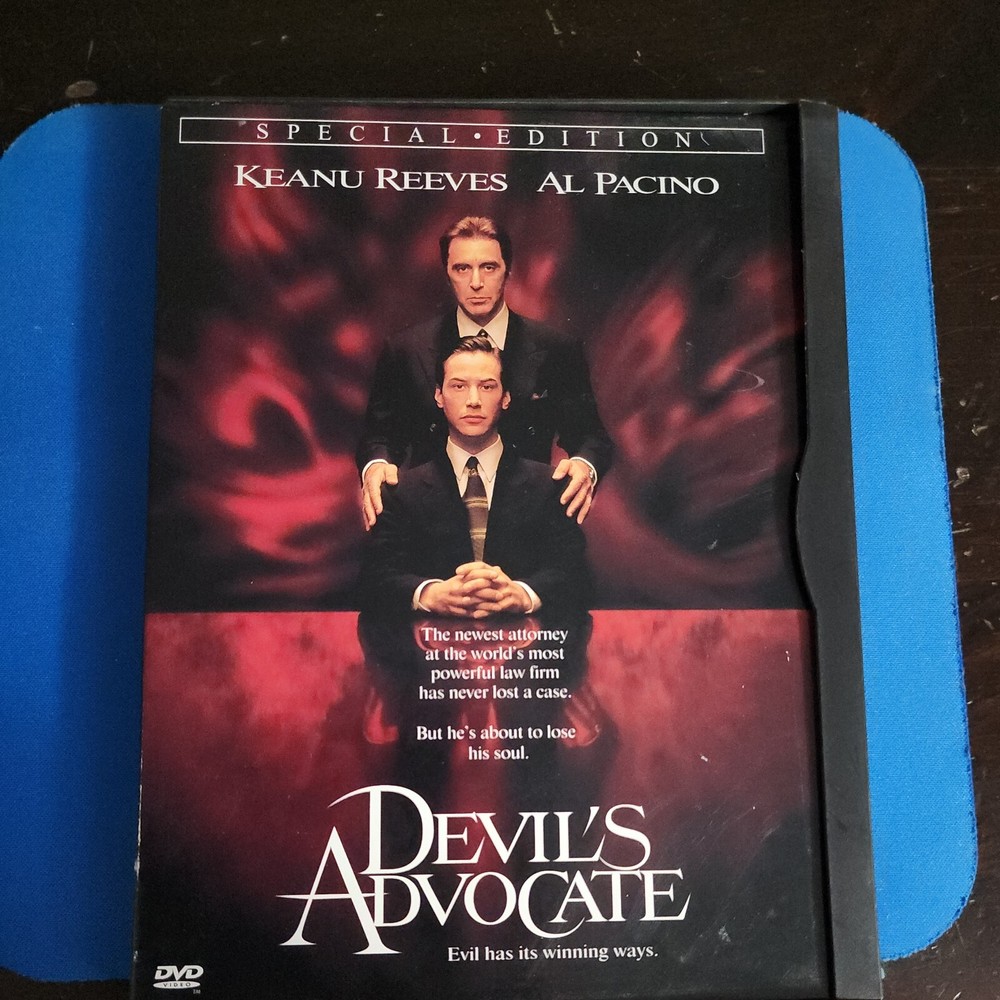 Devils Advocate 1998 DVD starring Al Pacino Keanu Reeves legal thriller