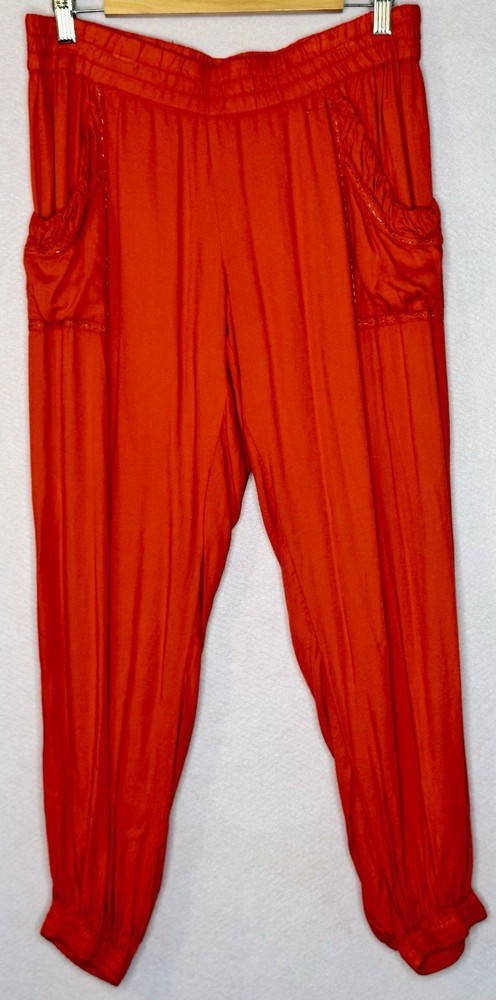 Tigerlily Orange Red Harem Pants Size 12