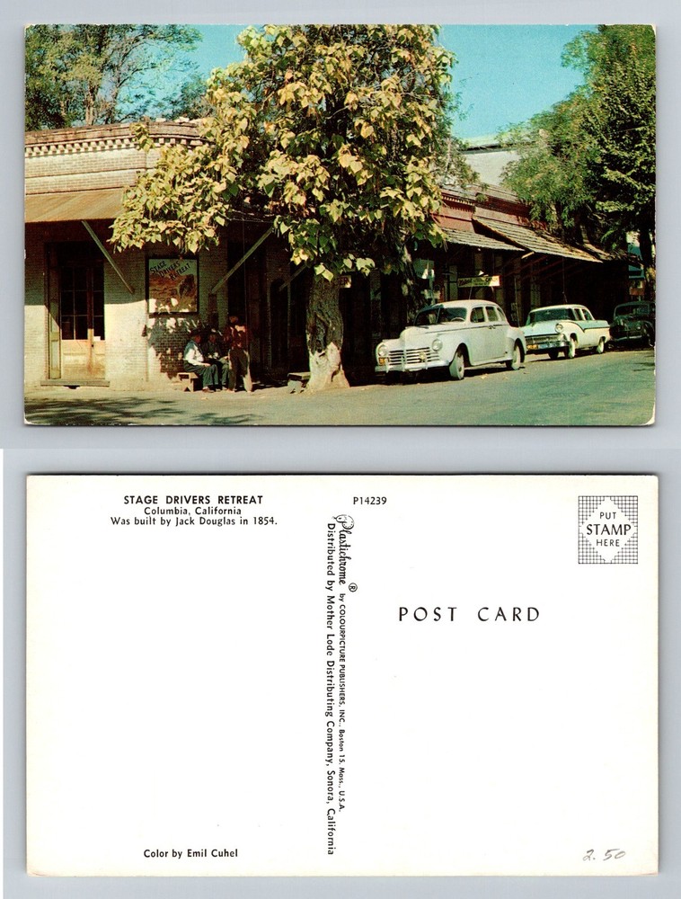 Columbia, CA-California Stage Drivers Retreat Historic Building Vintage Postcard