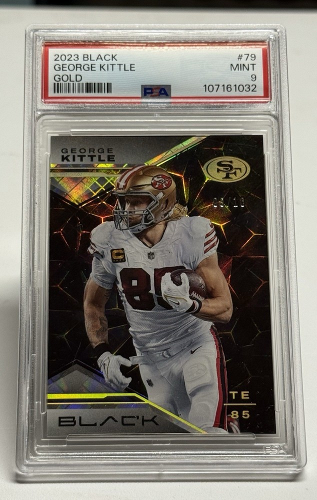 2023 Panini Black - George Kittle #79 Gold /10