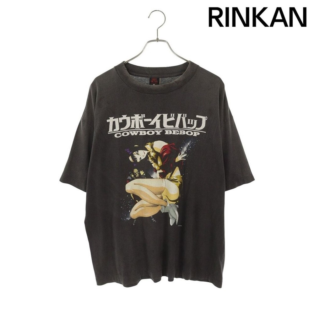 St Michael Saint SM-HR8-0000-C04 Anime Print Vintage Machined T-shirt Men's Used