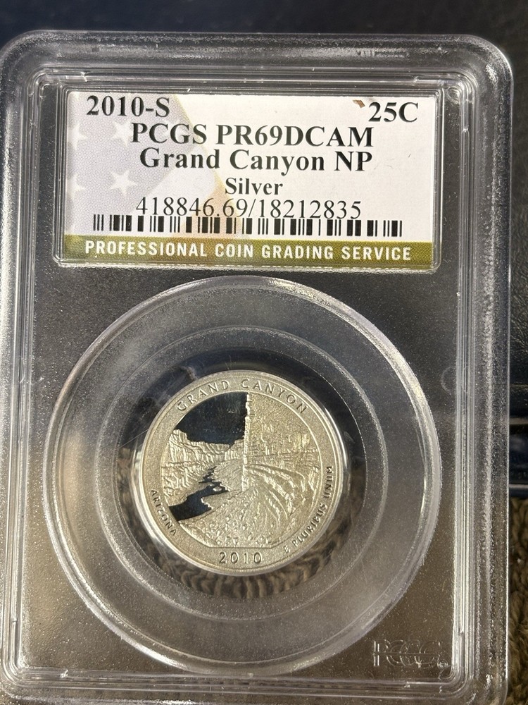 2010 S 25c SILVER GRAND CANYON QUARTER PROOF PCGS PR69DCAM