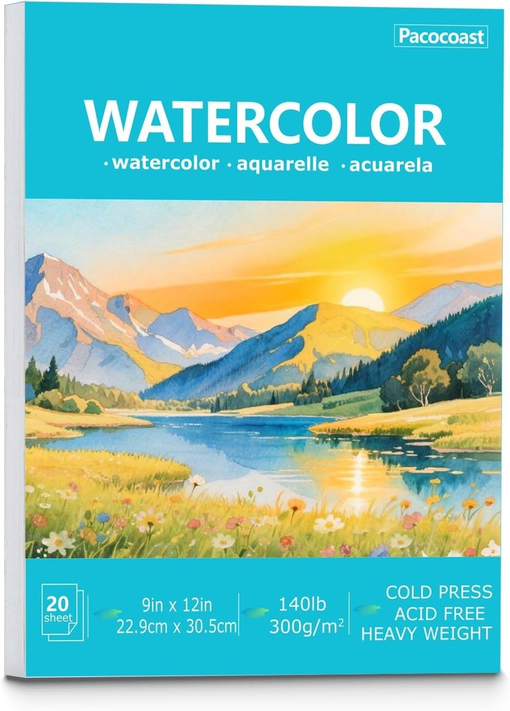 300gsm Cold Press Watercolor Paper, 9