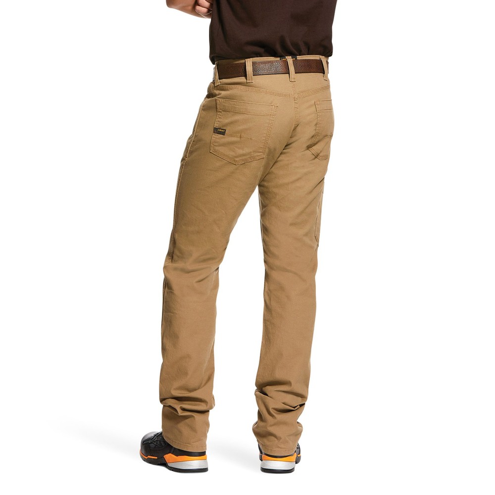 Ariat, Made Tough Straight Leg Pant, Waist 40 in, Inseam 30 in, Color Khaki,