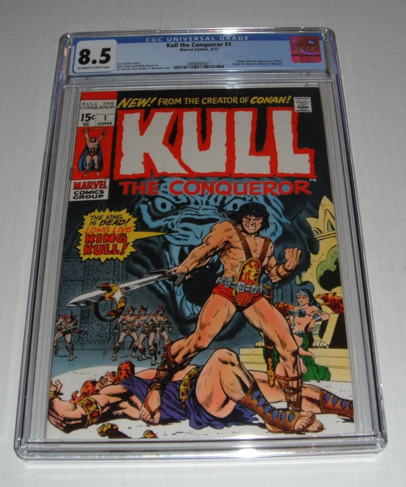 Kull the Conqueror # 1..CGC Universal 8.5 VF+ grade-bh..1971 comic book--origin