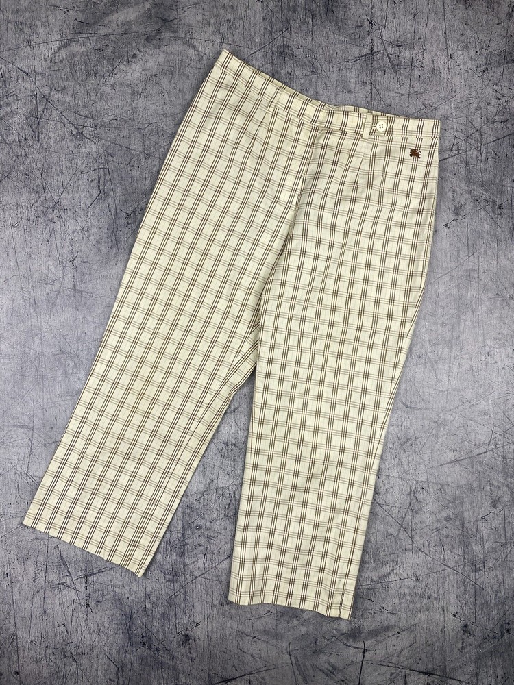 Burberry London Nowa Check Plaid Cropped Golf Pants Size 40 Women’s Ladies
