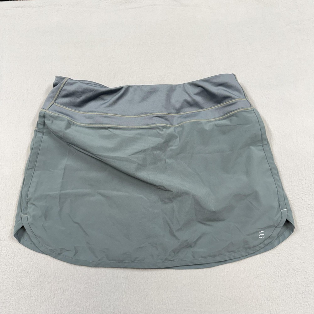 Free Fly Skort Womens Medium Gray Athletic Built-In Shorts Bamboo Liner Pocket
