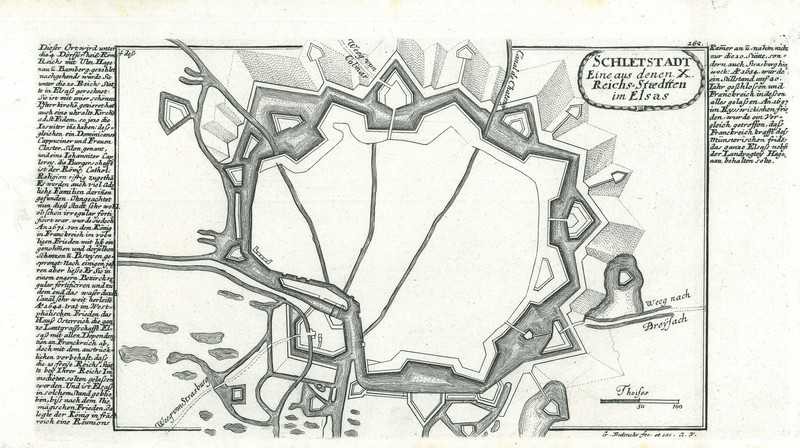 City map of Selestat