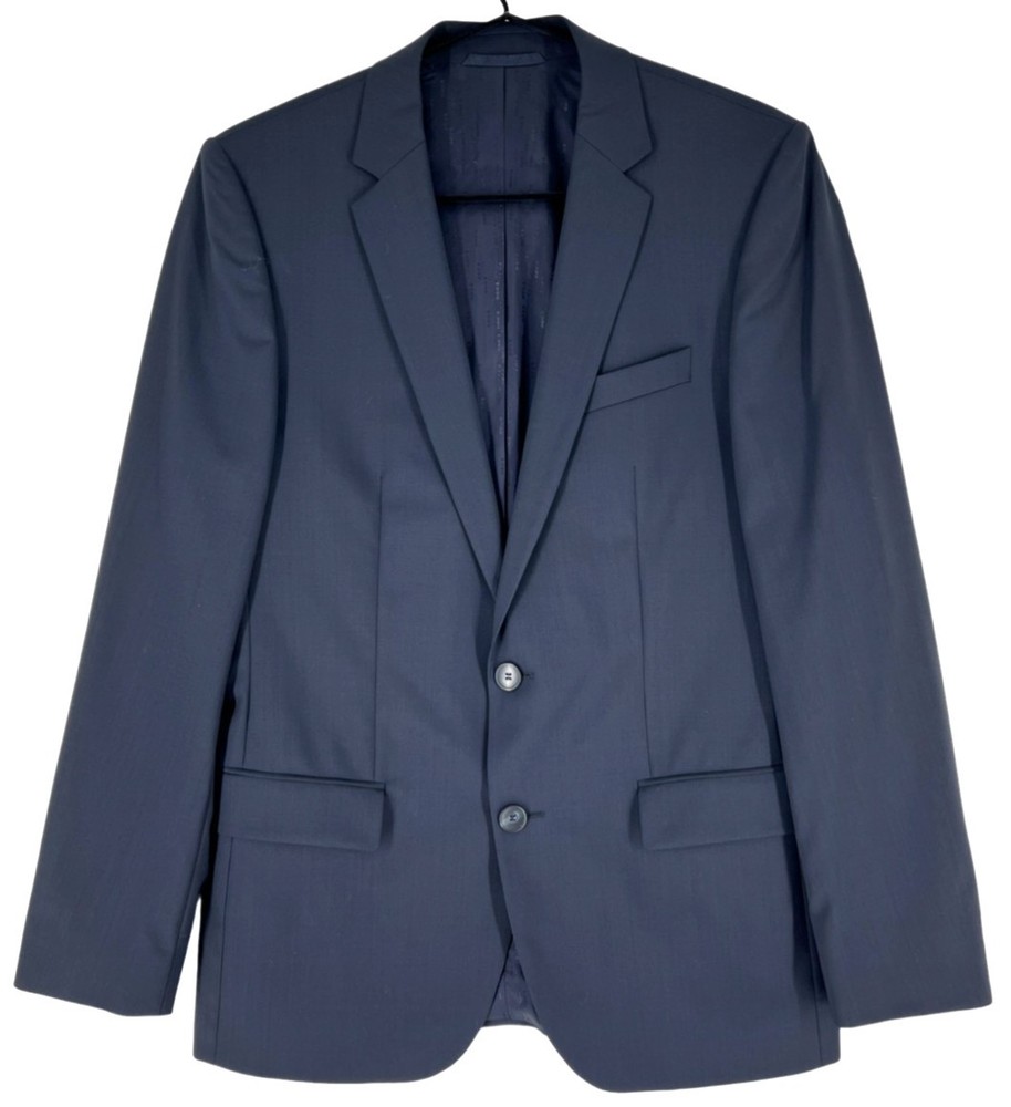 Hugo Boss Men Amaro/Heise 98% Wool Blazer Jacket Size EU:48 US:38R