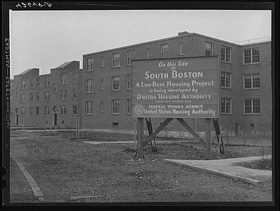 Photo:South Boston,Low Rent Housing Project,Boston Housing Authority,FSA