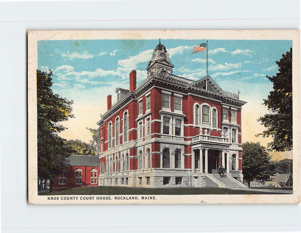 Postcard Knox County Court House Rockland Maine USA