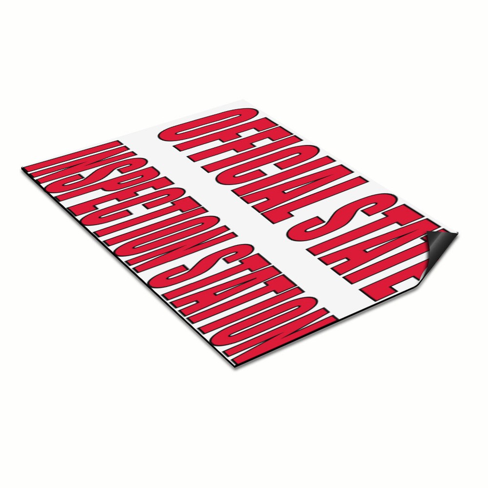 State Inspection Station Car Magnet Set – 2-Pack Official Sticker  