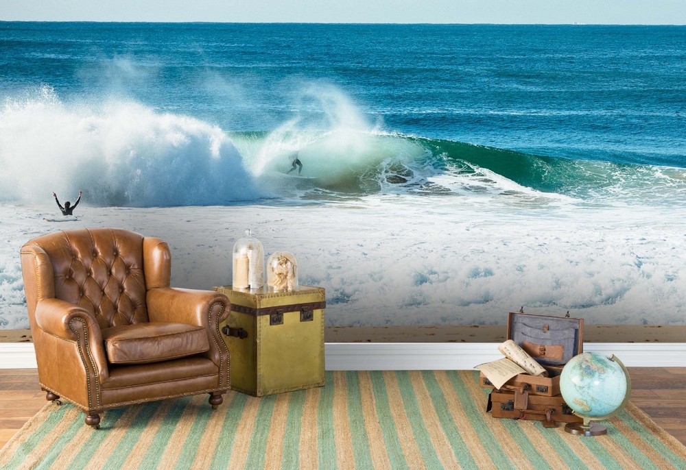3D Sky Sea Waves Landscape Wall Murals Wallpaper Murals Wall Sticker