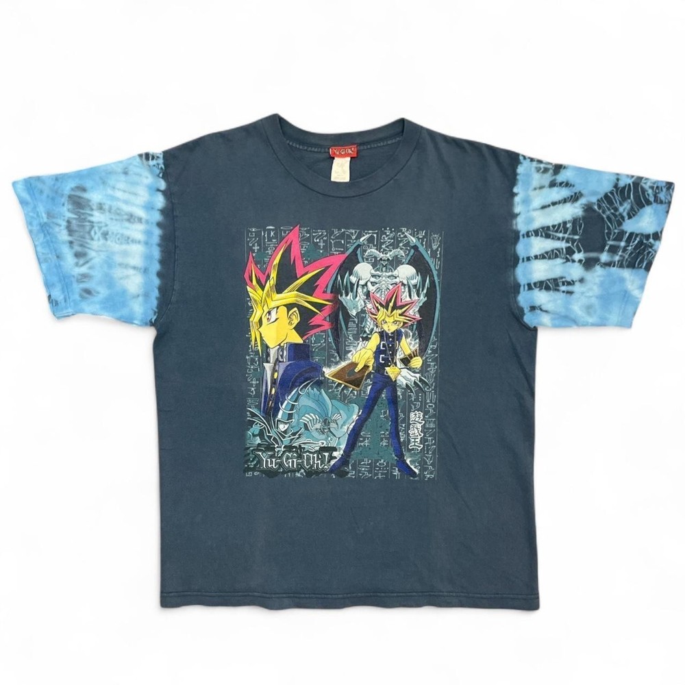 Vintage Yugioh Shirt Mens Large 90s Dark Magician Yami Yugi Exodia 21x27 Anime