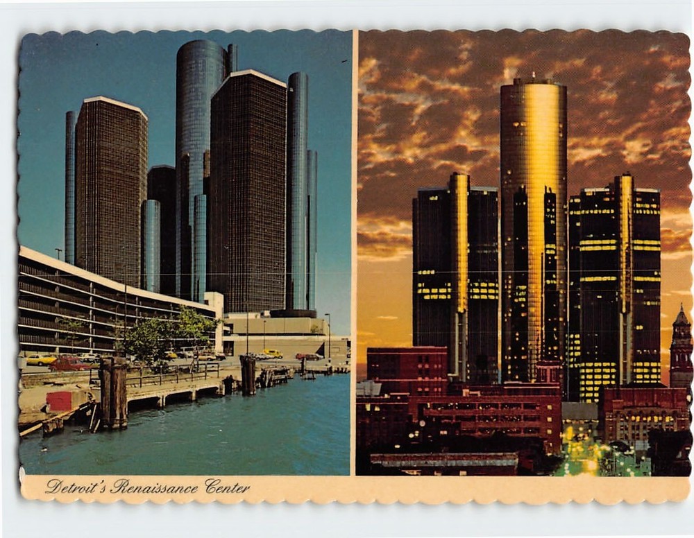 Postcard Renaissance Center Detroit Michigan USA