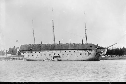 USS Independence, receiving ship, Mare Island, Navy Yard, Vallejo, California,