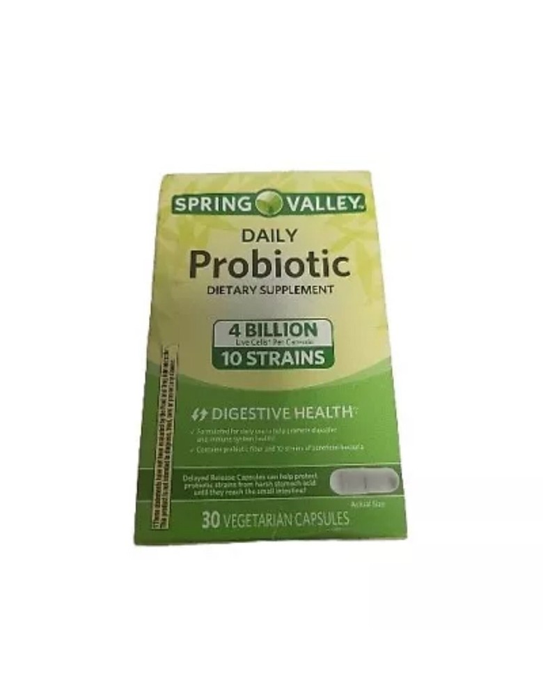 Spring Valley Daily Probiotic Delayed-Release Dietary Supplement Capsules 30ct
