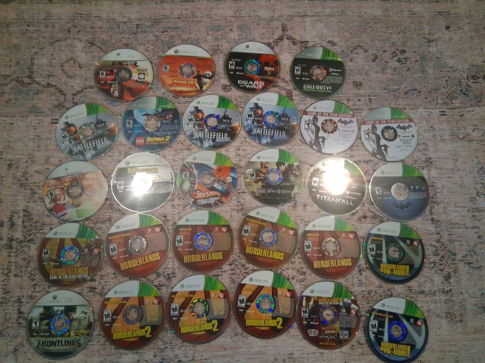 Lot Of 28 XBOX 360 Games Disc Only Untested Scratched