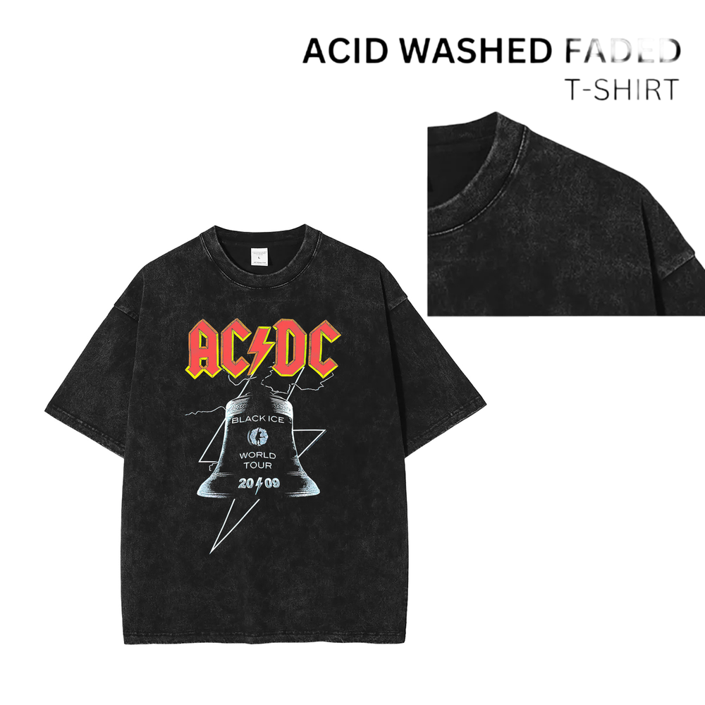 90s Vintage Acid Washed Rock Band T-Shirt - Unisex Style 101886