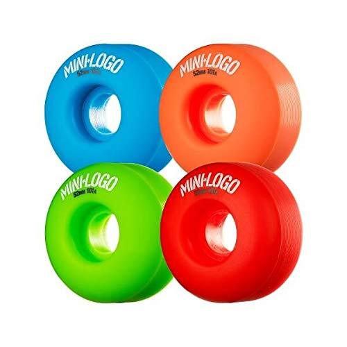 Mini Logo C-Cut 52mm 101a Green/Red/Blue/Org Wheels (Set Of 4)