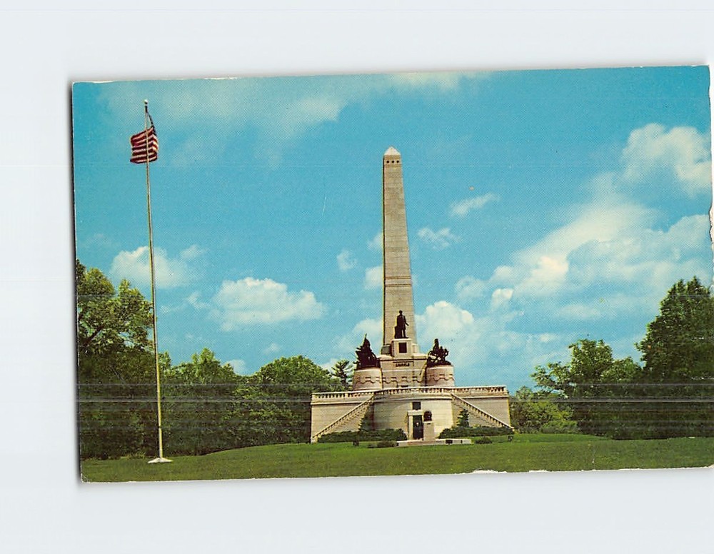 Postcard Abraham Lincoln Tomb Springfield Illinois USA