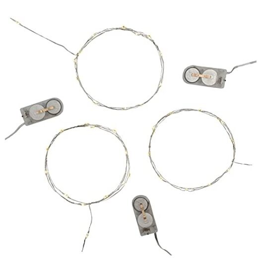 Battery Operated LED Fairy String Lights - Set of 3 Soft White