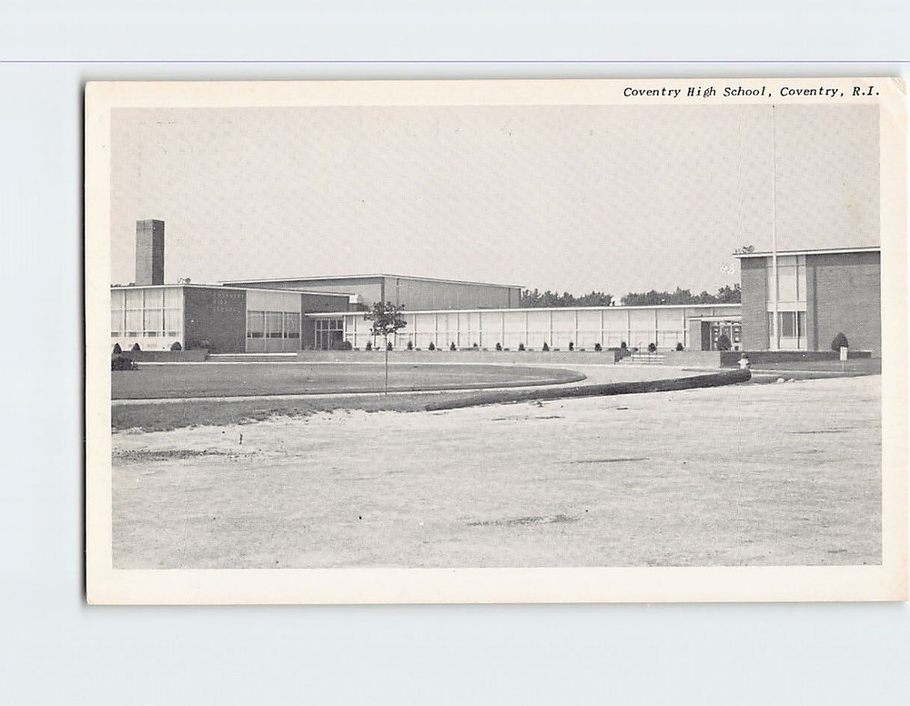 Postcard Coventry High School Coventry Rhode Island USA