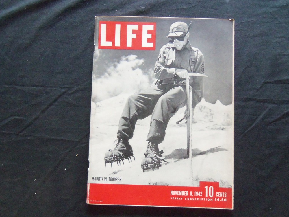 1942 LIFE Magazine Infantry Mountain Trooper Issue L 312