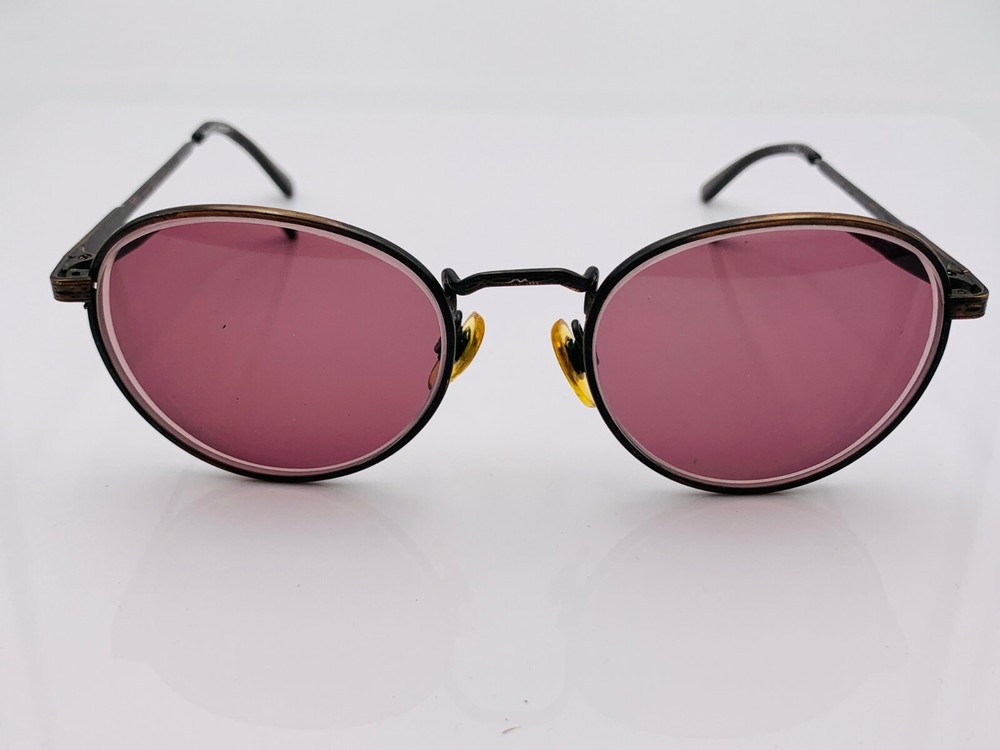 Vintage Boulevard Boutique Copper Antique Metal Oval Sunglass Frames for Timeless Style