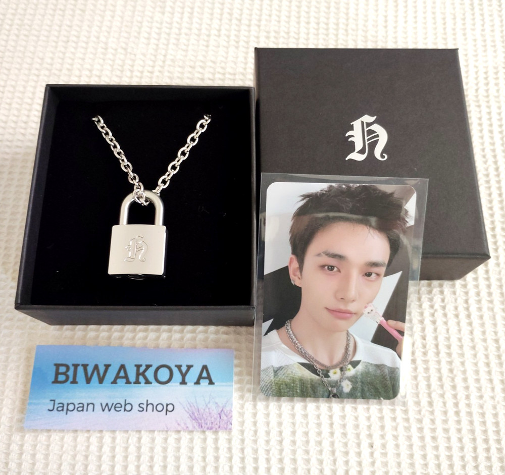 Stray Kids Hyunjin Necklace ＆ Photocard celebrATE JYP Official Goods Unused