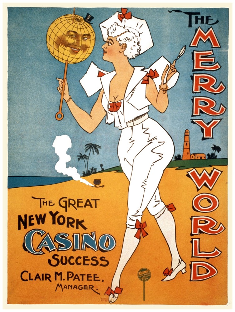 9876.The merry world.the great new york casino.POSTER.home decor graphic art