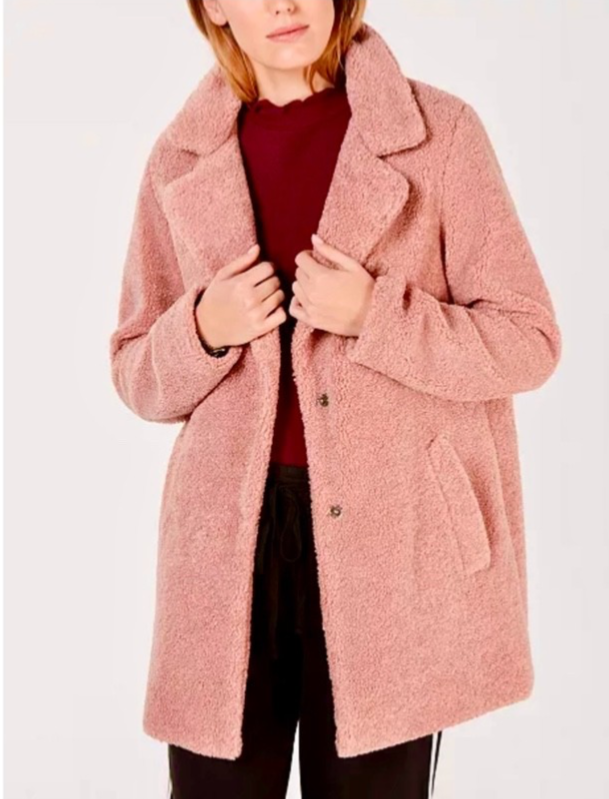 LUCKY BRAND | Faux Fur Sherpa Teddy Coat with Snap Buttons