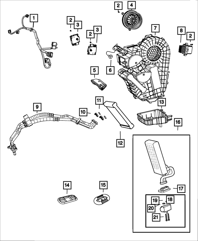 Genuine Mopar Heater Core Tube 68268022AA