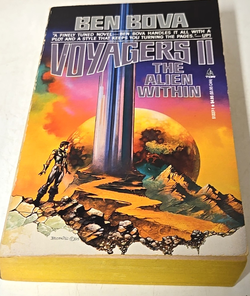 Voyagers II The Alien Within By Ben Bova Vintage Sci Fi Tor Paperback B Vallejo