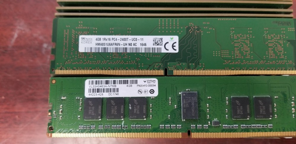 Lot 264GB (66x4GB) 4GB DDR4 DIMM Desktop RAM Mixed Brands & Speeds