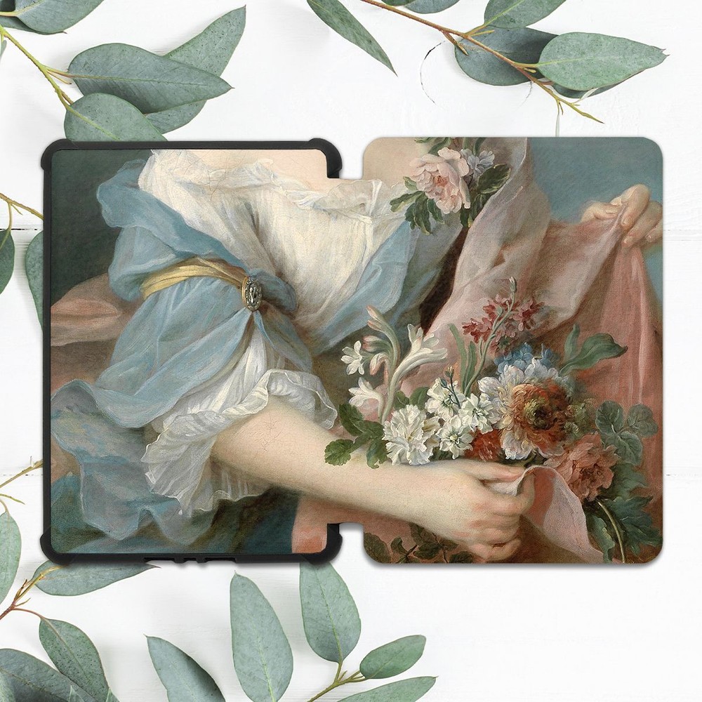 Elegant Floral Drouais Case for Kindle 10th Gen & Paperwhite